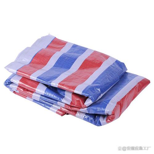 防汛应急主力 三色彩条布单膜50g编织布在工地与抢险中的应用